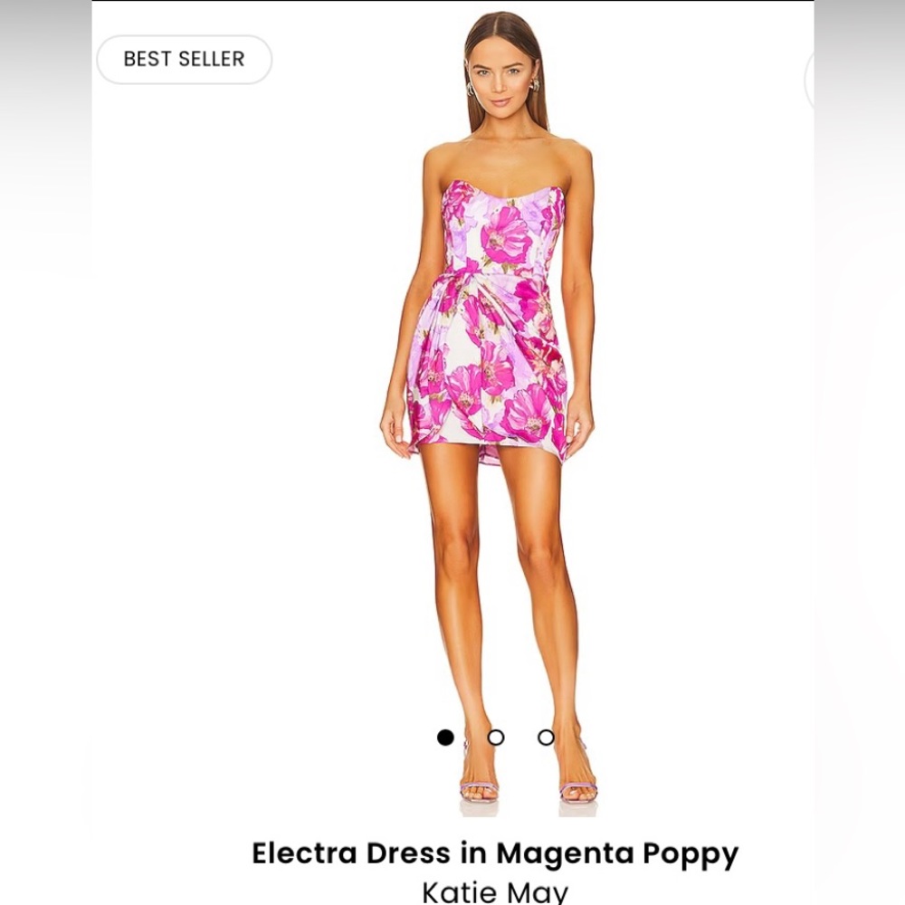Katie May Electra Dress in Magenta Poppy